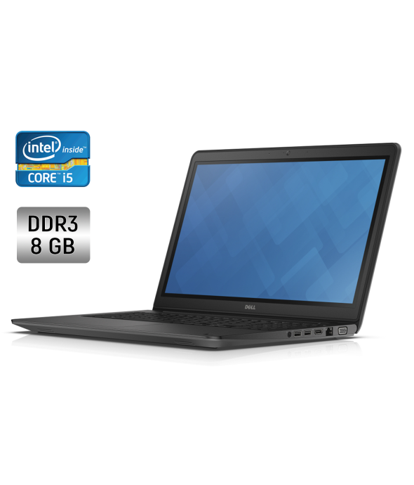 Ноутбук Б-клас Dell Latitude 3550 / 15.6&quot; (1366x768) TN / Intel Core i5-5200U (2 (4) ядра по 2.2-2.7 GHz) / 8 GB DDR3 / 240 GB SSD / Intel HD Graphics 5500 / WebCam / Windows 10 - 1