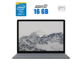 БУ Ультрабук Microsoft Surface Laptop 2 1769 / 13.5&quot; (2256x1504) IPS / Intel Core i7-8650U (4 (8) ядра по 1.9 - 4.2 GHz) / 16 GB DDR3 / 480 GB SSD / Intel UHD Graphics 620 / WebCam из Европы в Днепре