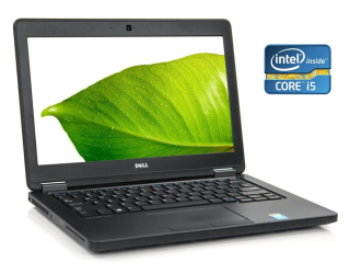 БУ Нетбук Dell Latitude E5250 / 12.5&quot; (1366x768) TN / Intel Core i5-5300U (2 (4) ядра по 2.3 - 2.9 GHz) / 16 GB DDR3 / 250 GB SSD / Intel HD Graphics 5500 / WebCam из Европы в Днепре