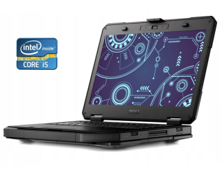 БУ Защищенный ноутбук Б-класс Dell Latitude 5414 Rugged / 14&quot; (1920x1080) IPS Touch / Intel Core i5-6300U (2 (4) ядра по 2.4 - 3.0 GHz) / 8 GB DDR4 / 256 GB SSD / Intel HD Graphics 520 / WebCam из Европы в Днепре