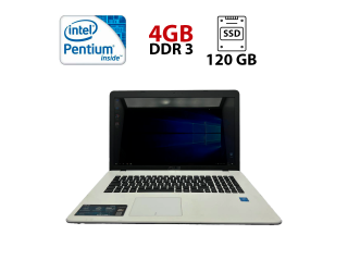 БУ Ноутбук Asus F751S / 17.3” (1600x900) TN / Intel Pentium N3700 (4 ядра по 1.6 - 2.4 GHz) / 4 GB DDR3 / 120 GB SSD / Intel HD Graphics / WebCam из Европы в Днепре