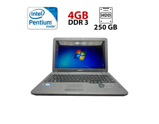 БУ Ноутбук Samsung R530 / 15.6&quot; (1366x768) TN / Intel Pentium T4500 (2 ядра по 2.3 GHz) / 4 GB DDR3 / 250 GB HDD / Intel HD Graphics / WebCam из Европы в Дніпрі