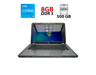 БУ Ноутбук Б-класc HP g6-1236sr / 17.3&quot; (1600x900) TN / Intel Core i5-2430M (2 (4) ядра по 2.4 - 3.0 GHz) / 8 GB DDR3 / 500 GB HDD / Intel HD Graphics 3000 / WebCam / АКБ не держит из Европы в Днепре