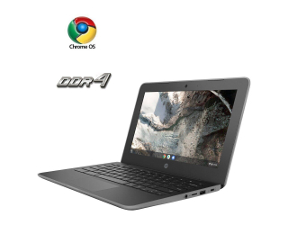 БУ Нетбук HP ChromeBook 11 G7 EE / 11.6 &quot; (1366x768) TN / Intel Celeron N4000 (2 ядра по 1.1-2.6 GHz) / 4 GB DDR4 / 8 GB eMMC / Intel UHD Graphics 600 / WebCam / ChromeOS из Европы в Дніпрі