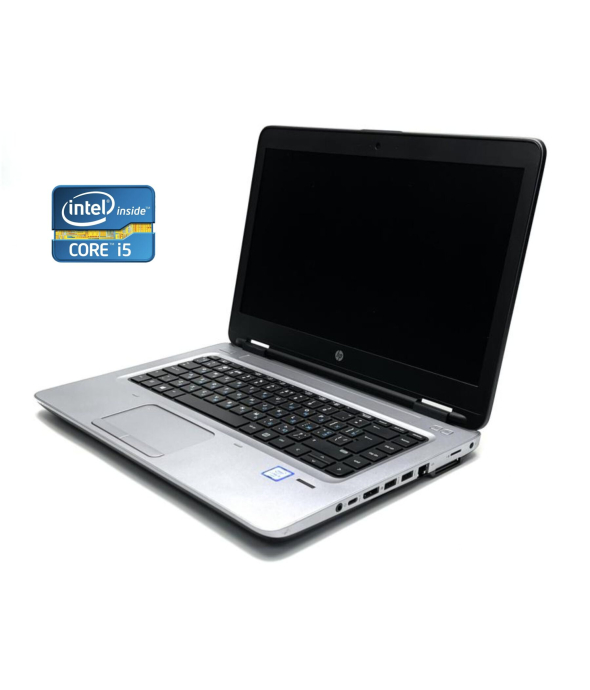 Ноутбук HP ProBook 640 G2 / 14&quot; (1366x768) TN / Intel Core i5-6200U (2 (4) ядра по 2.3 - 2.8 GHz) / 8 GB DDR4 / 240 GB SSD / Intel HD Graphics 520 / WebCam / Win 10 Pro - 1