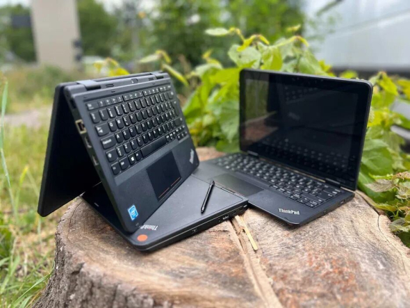 Нетбук-трансформер Lenovo ThinkPad Yoga 11e / 11.6&quot; (1366x768) TN Touch / Intel Celeron N4100 (4 ядра по 1.1 - 2.4 GHz) / 8 GB DDR3 / 128 GB SSD / Intel HD Graphics 500 / WebCam / Win 10 Pro - 2