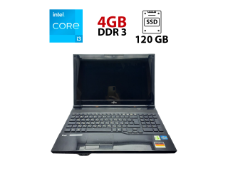 БУ Ноутбук Б-класс Fujitsu LifeBook AH532 / 14&quot; (1366x768) TN / Intel Core i3-2370M (2 (4) ядра по 2.4 GHz) / 8 GB DDR3 / 120 GB SSD / Intel HD Graphics 3000 / WebCam из Европы в Днепре