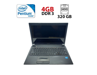 БУ Ноутбук Б-клас Lenovo IdeaPad B570 / 15.6&quot; (1366x768) TN / Intel Pentium B970 (2 ядра по 2.3 GHz) / 4 GB DDR3 / 320 GB HDD / Intel HD Graphics / WebCam / АКБ не тримає из Европы в Дніпрі