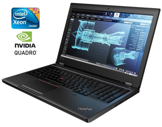 БУ Мобільна робоча станція Б-клас Lenovo ThinkPad P52 / 15.6&quot; (3840x2160) IPS Touch / Intel Xeon E - 2176m (6 (12) ядер по 2.7-4.4 GHz) / 16 GB DDR4 / 500 GB SSD / nVidia Quadro P2000, 3.75 GB GDDR5, 128-bit / WebCam из Европы в Дніпрі