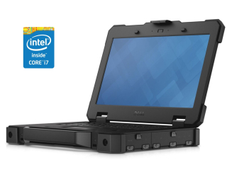 БУ Захищений ноутбук Dell Latitude 7414 Rugged / 14&quot; (1366x768) TN Touch / Intel Core i7-6600U (2 (4) ядра по 2.6 - 3.4 GHz) / 16 GB DDR4 / 240 GB SSD / Intel HD Graphics 520 / WebCam / Win 10 Pro из Европы в Дніпрі