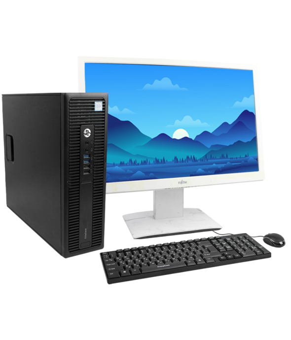 Системний блок HP ProDesk 800 G2 SFF Intel® Core ™ i5-6500 8GB RAM 120GB SSD + 24 &quot;Монітор - 1