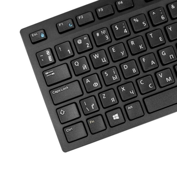 Нова дротова клавіатура Dell KB216 з кирилицею (наклейки) - 2