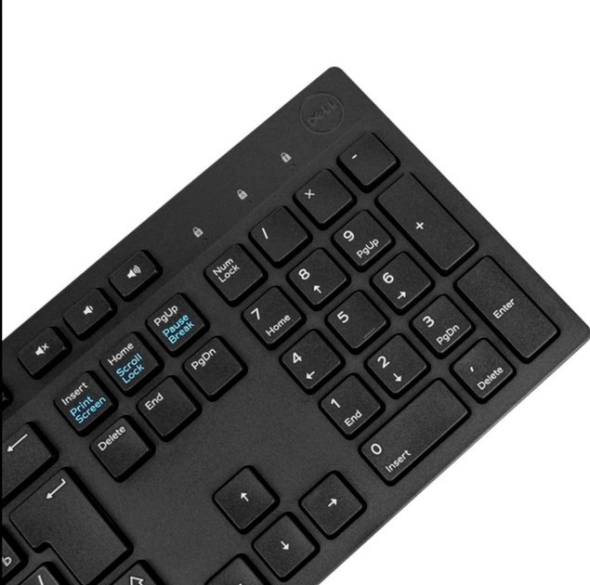 Нова дротова клавіатура Dell KB216 з кирилицею (наклейки) - 4