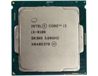 БУ Процесор Intel® Core™ i3-8100 (6 МБ кеш-пам'яті, тактова частота 3,60 ГГц) из Европы в Дніпрі