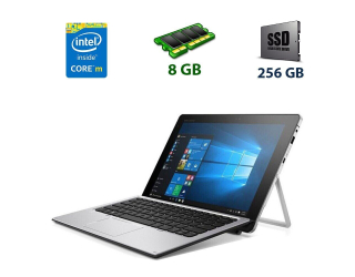 БУ Ноутбук-трансформер Б-клас HP Elite x2 1012 G1 / 12.1&quot; (1920x1080) IPS Touch / Intel Core m5-6Y57 (2 (4) ядра по 1.1-2.8 GHz) / 8 GB DDR3 / 256 GB SSD / Intel HD Graphics 515 / WebCam / USB 3.0 из Европы в Дніпрі