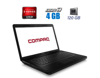 БУ Ноутбук Б-клас HP Compaq Presario CQ57 / 15.6&quot; (1366x768) TN / AMD E300 (2 ядра по 1.3 GHz) / 4 GB DDR3 / 120 GB SSD / AMD Radeon HD 6310 / WebCam / DVD-ROM / VGA из Европы в Дніпрі