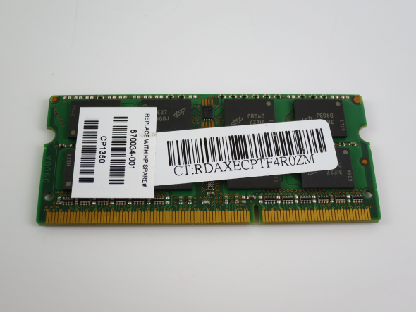 8GB DDR3 1600 MHz Micron PC3-12800 1.35 V Оперативна пам'ять SODIMM для ноутбуків - 3
