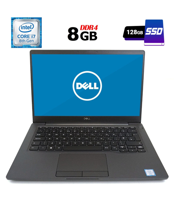 Ноутбук Б-клас Dell Latitude 7300 / 13.3&quot; (1366x768) TN / Intel Core i7-8665u (4 (8) ядра по 1.9-4.8 GHz) / 8 GB DDR4 / 128 GB SSD / Intel UHD Graphics 620 / HDMI / Windows 10 ліцензія - 1