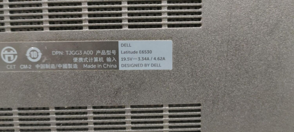 Ноутбук Б-класс Dell Latitude E6530 / 15.6&quot; (1366x768) TN / Intel Core i5-3210M (2 (4) ядра по 2.5 - 3.1 GHz) / 4 GB DDR3 / 120 GB SSD / Intel HD Graphics 4000 / WebCam / Без АКБ - 9