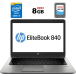 Ультрабук Б-класс HP EliteBook 840 G1 / 14" (1600x900) TN / Intel Core i5-4300U (2 (4) ядра по 1.9 - 2.9 GHz) / 8 GB DDR3 / 180 GB SSD / Intel HD Graphics 4400 / WebCam / Fingerprint / DisplayPort