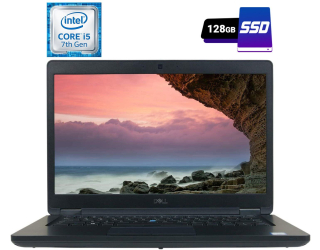 БУ Ноутбук Б-класс Dell Latitude 5490 / 14&quot; (1366x768) TN / Intel Core i5-7300U (2 (4) ядра по 2.6 - 3.5 GHz) / 4 GB DDR4 / 128 GB SSD / Intel HD Graphics 620 / WebCam / USB 3.1 / HDMI / Windows 10 лицензия из Европы в Днепре