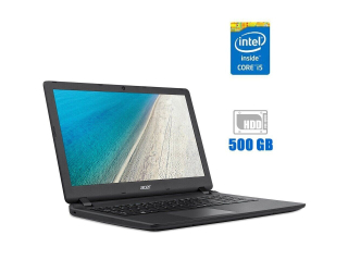 БУ Ноутбук Acer Extensa EX2540 / 15.6&quot; (1366x768) TN / Intel Core i5-7200U (2 (4) ядра по 2.5 - 3.1 GHz) / 4 GB DDR3 / 500 GB HDD / Intel HD Graphics 620 / WebCam из Европы в Днепре