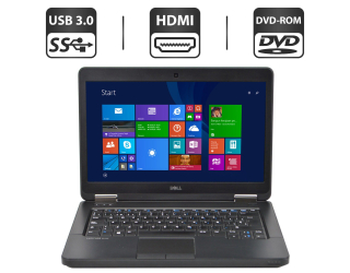 БУ Ноутбук Б-класс Dell Latitude E5440 / 14&quot; (1366x768) TN / Intel Core i3-4030U (2 (4) ядра по 1.9 GHz) / 4 GB DDR3 / 500 GB HDD / Intel HD Graphics 4400 / WebCam / DVD-ROM из Европы в Днепре