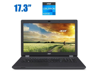 БУ Ноутбук Acer Aspire ES1-711 / 17.3&quot; (1600x900) TN / Intel Celeron N2940 (4 ядра по 1.83 - 2.25 GHz) / 4 GB DDR3 / 320 GB HDD / Intel HD Graphics / WebCam  из Европы в Днепре