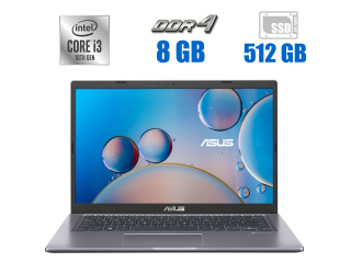 БУ Ноутбук Asus R465J / 14&quot; (1920x1080) TN / Intel Core i3-1005G1 (2 (4) ядра по 1.2 - 3.4 GHz) / 8 GB DDR4 / 512 GB SSD / Intel UHD Graphics / WebCam / АКБ NEW из Европы в Днепре