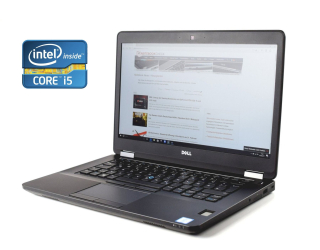 БУ Ультрабук Dell Latitude E5470 / 14&quot; (1920x1080) TN / Intel Core i5-6300HQ (4 ядра по 2.3 - 3.2 GHz) / 8 GB DDR4 / 256 GB SSD / Intel HD Graphics 530 / WebCam  из Европы в Днепре
