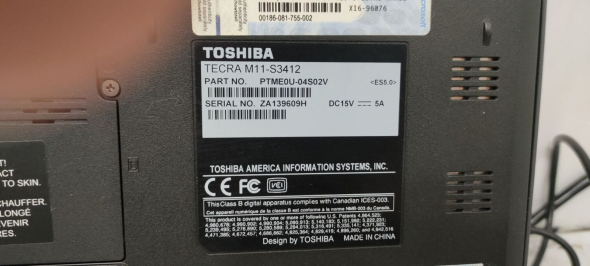 Ноутбук Toshiba Tecra M11 / 14&quot; (1366x768) TN / Intel Core i3-370M (2 (4) ядра по 2.4 GHz) / 4 GB DDR3 / 320 GB HDD / Intel HD Graphics / WebCam - 8