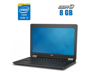 БУ Нетбук Б-класс Dell Latitude E7250 / 12.5&quot; (1366x768) TN / Intel Core i5-5300U (2 (4) ядра по 2.3 - 2.9 GHz) / 8 GB DDR3 / 120 GB SSD / Intel HD Graphics 5500 / WebCam из Европы в Днепре
