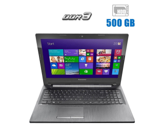 БУ Ноутбук Б-класс Lenovo G50-30 / 15.6&quot; (1366x768) TN / Intel Celeron N2840 (2 ядра по 2.16 - 2.58 GHz) / 4 GB DDR3 / 500 GB HDD / Intel HD Graphics / WebCam из Европы в Днепре