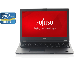 БУ Ноутбук Fujitsu LifeBook U758 / 15.6&quot; (1366x768) TN / Intel Core i5-8350U (4 (8) ядра по 1.7 - 3.6 GHz) / 8 GB DDR4 / 256 GB SSD / Intel UHD Graphics 620 / WebCam из Европы в Днепре