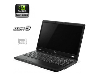 БУ Ноутбук Б-класс Acer Extensa 5635ZG / 15.6&quot; (1366x768) TN / Intel Pentium T4500 (2 ядра по 2.3 GHz) / 4 GB DDR3 / 240 GB SSD / nVidia GeForce G105M, 512 MB GDDR3, 64-bit / Без АКБ из Европы в Днепре