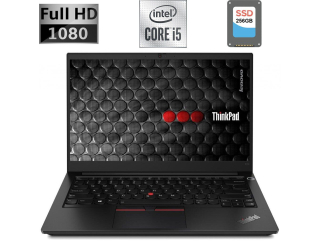 БУ Ноутбук Lenovo ThinkPad E14 / 14&quot; (1920x1080) IPS / Intel Core i5-10210u (4 (8) ядра по 1.6 - 4.2 GHz) / 8 GB DDR4 / 256 GB SSD / Intel UHD Graphics / WebCam / USB 3.1 / HDMI из Европы в Дніпрі