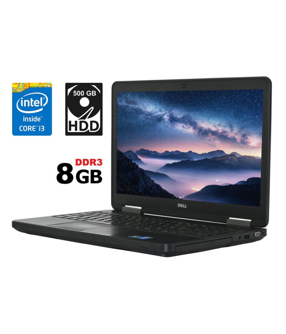 Ноутбук Dell Latitude E5540 / 15.6&quot; (1366x768) TN / Intel Core i3-4030U (2 (4) ядра по 1.9 GHz) / 8 GB DDR3 / 500 Gb HDD / Intel HD Graphics 4400 / WebCam / HDMI - 1