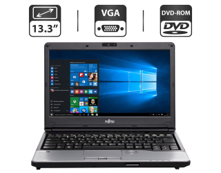 БУ Ноутбук Б-клас Fujitsu Lifebook S762 / 13.3&quot; (1366x768) TN / Intel Core i5-3320M (2 (4) ядра по 2.6-3.3 GHz) / 4 GB DDR3 / 500 Gb HDD / Intel HD Graphics 4000 / WebCam / DVD-ROM из Европы в Дніпрі