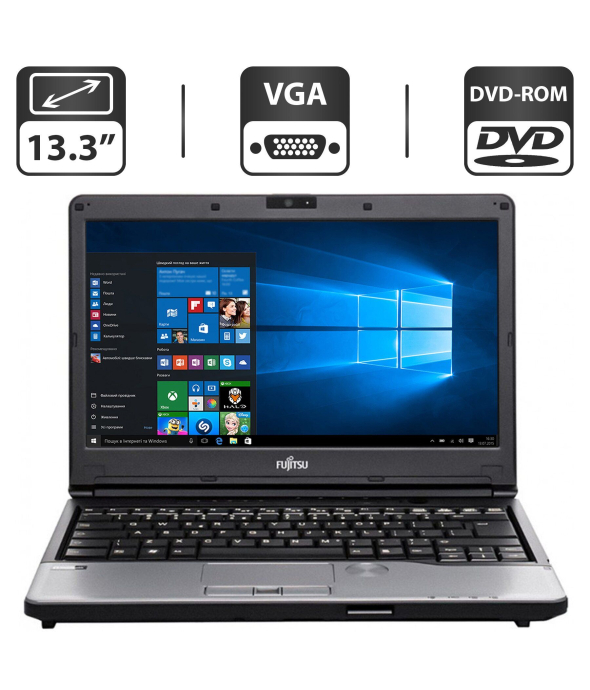 Ноутбук Б-класс Fujitsu Lifebook S762 / 13.3&quot; (1366x768) TN / Intel Core i5-3320M (2 (4) ядра по 2.6 - 3.3 GHz) / 4 GB DDR3 / 500 GB HDD / Intel HD Graphics 4000 / WebCam / DVD-ROM - 1