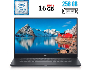 БУ Ноутбук Б-класс Dell Precision 5520 / 15.6&quot; (1920x1080) IPS / Intel Core i5-7440HQ (4 ядра по 2.8 - 3.8 GHz) / 16 GB DDR4 / 256 GB SSD M.2 / Intel HD Graphics 630 / WebCam / HDMI / Windows 10 лицензия из Европы в Днепре