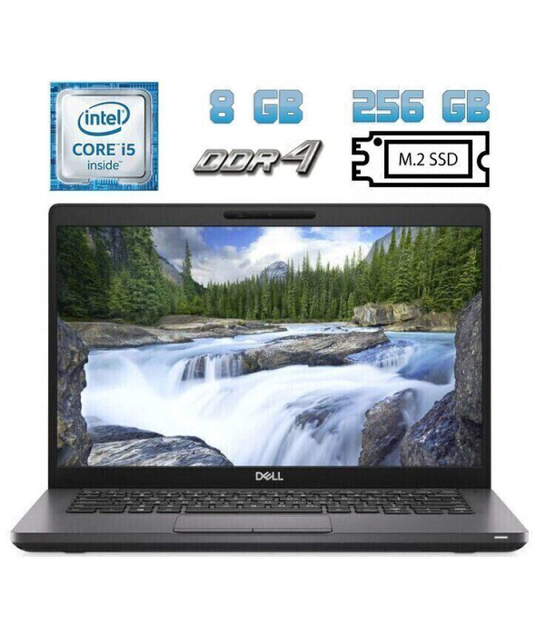 Ультрабук Б-класс Dell Latitude 5400 / 14&quot; (1920x1080) IPS / Intel Core i5-8365U (4 (8) ядра по 1.6 - 4.1 GHz) / 8 GB DDR4 / 256 GB SSD M.2 / Intel UHD Graphics 620 / WebCam / USB 3.1 / HDMI / Windows 10 лицензия - 1