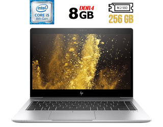 БУ Ультрабук Б-клас HP EliteBook 840 G5 / 14&quot; (1920x1080) IPS / Intel Core i5 - 8350U (4 (8) ядра по 1.7-3.6 GHz) / 8 GB DDR4 / 256 GB SSD M. 2 / Intel UHD Graphics 620 / WebCam / Fingerprint / USB 3.1 / HDMI из Европы в Дніпрі