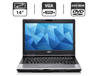 БУ Ноутбук Б-класс Fujitsu LifeBook S782 / 14&quot; (1366x768) TN / Intel Core i5-3210M (2 (4) ядра по 2.5 - 3.1 GHz) / 4 GB DDR3 / 500 GB HDD / Intel HD Graphics 4000 / DVD-ROM / VGA из Европы в Днепре