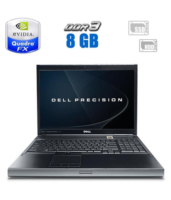 Ноутбук Dell Precision M6400 / 17&quot; (1920x1200) TN / Intel Core 2 Duo T9900 (2 ядра по 3.06 GHz) / 8 GB DDR3 / 128 GB SSD + 320 GB HDD / nVidia GeForce FX 3700m, 1 GB GDDR3, 256-bit / DVD-RW - 1