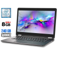 Ультрабук Dell Latitude E7470 / 14" (1920x1080) IPS / Intel Core i5-6300U (2 (4) ядра по 2.4 - 3.0 GHz) / 8 GB DDR4 / 240 GB SSD M.2 / Intel HD Graphics 520 / WebCam / HDMI / miniDP / Windows 10 лицензия - 1