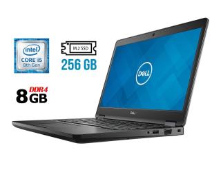 БУ Ноутбук Б-класс Dell Latitude 5491 / 14&quot; (1920x1080) IPS Touch / Intel Core i5-8400H (4 (8) ядра по 2.5 - 4.2 GHz) / 8 GB DDR4 / 256 GB SSD M.2 / Intel UHD Graphics 630 / WebCam / USB 3.1 / HDMI / Windows 10 лицензия из Европы в Днепре