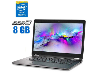 БУ Ноутбук Dell Latitude E7470 / 14&quot; (1920x1080) TN / Intel Core i5-6300U (2 (4) ядра по 2.4 - 3.0 GHz) / 8 GB DDR4 / 512 GB SSD / Intel HD Graphics 520 / WebCam / Windows 10 Pro из Европы в Днепре