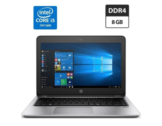 БУ Ультрабук Б-клас HP ProBook 430 G4 / 13.3&quot; (1366x768) TN / Intel Core i5-7200U (2 (4) ядра по 2.5-3.1 GHz) / 8 GB DDR4 / 120 GB SSD / Intel HD Graphics 620 / WebCam / АКБ NEW из Европы в Дніпрі
