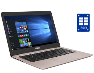 БУ Ультрабук Asus ZenBook UX310UA / 13.3&quot; (3200x1800) IPS / Intel Core i3-7100U (2 (4) ядра по 2.4 GHz) / 8 GB DDR4 / 256 GB SSD + 500 GB HDD / Intel HD Graphics 620 / Win 10  из Европы в Днепре