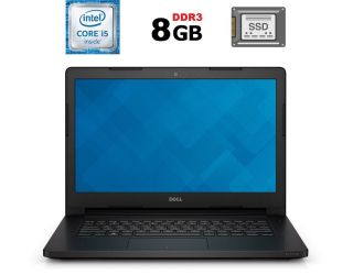 БУ Ноутбук Dell Latitude 3470 / 14&quot; (1366x768) TN / Intel Core i5-6200U (2 (4) ядра по 2.3 - 2.8 GHz) / 8 GB DDR3 / 120 GB SSD / Intel HD Graphics 520 / WebCam / HDMI из Европы в Днепре